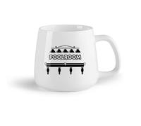 Fruta de cerámica Tazas para Chocolate Caliente Sala de billar Moda Club de billar Mesa de billar Tienda de sala （14oz/400ml） Para hombres y mujeres