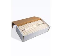 FRUTEG bonbons de roche blancs I 100 bonbons de roche dans une boîte I délicieux sucre pour thé sur un bâton - pas seulement pour le thé de Frise orientale I bonbons de roche blancs 100 pièces
