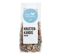 FRUTEG Croûte kandis brun | 5x 250g savoureux brun kluntjes - dans le sac de feuille | Sucre de thé brun candi - gros bonbons cubes avec caramel épicé Note | Kluntje Kandis Sugar Brown 5x 250 g