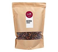 FRUTEG Loser des fruits de thé Beerenkenigin 1000 g | Thé de fruits en vrac | Savoureuse composition de mélange de thé avec des framboises mûres de fraises | Thé de haute qualité lâche 1 kg