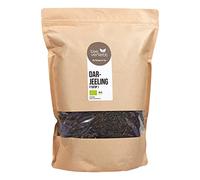 FRUTEG Thé Darjeeling Bio deuxième flush 1000 g | Loser Bio Darjeeling Tea FTGFOP1 de Inde | Thé noir organique léger avec arôme corsé | Thé noir Bio Bio Lots 1 kg