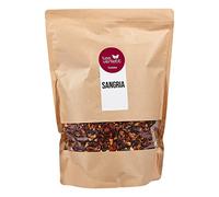 FRUTEG Thé de fruits perdants Sangria 1000 g | Thé de fruits en vrac | Mélange de thé aromatisé au goût de rhum orange, parfait comme base de Sangria | Thé de haute qualité lâche 1 kg