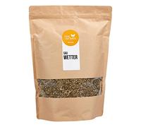 FRUTEG Thé de tisane Sauwetter | Mélange à base de plantes meubles 13 herbes | Thé de plantes aromatisé avec menthe poivrée, points de pointe et fenouil | De l'agriculture biologique certifiée | 1 kg