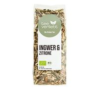 FRUTEG Thé vert bio Sencha Ginger & Citron | Thé vert perdant | Sencha typique avec gingembre apaisant et citron fruité | De l'agriculture biologique certifiée | 90 g