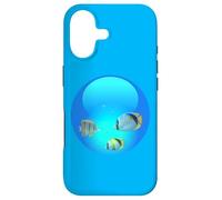 Frutiger Aero Aesthetic Tech Orb Poissons Coque pour iPhone 17