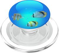 Frutiger Aero Aesthetic Tech Orb Poissons PopSockets PopGrip pour MagSafe