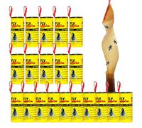 Frutilexia 20 Pièces Anti Moucherons Interieur, Attrape Mouche Collant, Papier Tue Mouche, Ruban Mouche Suspendu, Piège à Mouches, Piege Moucheron, Sûr et Non Toxique, pour l'intérieur et l'extérieur