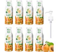 FruttaMax Sirop d’Abricot Sans Sucre - 60% de Fruit Réel | Sirop à Faible Teneur en Calories pour Sodas, Cocktails & Desserts - 8 x 500 ml