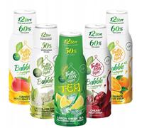 FruttaMax Sirop de fruits Set 5x500ml Light sans sucre Mangue Cerise Thé glacé