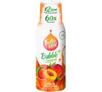 FruttaMax - Concentré de sirop de fruits | Moins de sucre | avec 60% de fruits | convient pour machine à soda 500ml (Pêche)