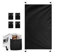 Fruusv Adjustable Van Shower Drape - Magnetic Waterproof Privacy Curtain, Full-Cover Rear Door Shower Screen for Trailers Camping Bathroom Accessory for Outdoor Road Trips, Beach & Caravan Use