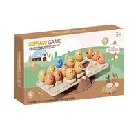 Fruusv Balancing Game, Seesaw Stacking Puzzle, Interactive Sensory Activity, Educational Chicken Design Toy for Toddler, Preschool, Playground, Kindergarten, 7.28x2.17x4.13 inches
