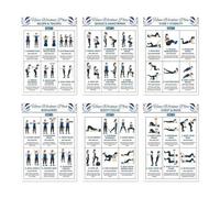 Fruusv Body Guide - Dumbbell Workout Poster Set, Home Fitness Training Visual Chart Pack, Exercise Motion Reference with Step Flow Layout Design, Fitness Wall Display for Daily Use, Workout Poster