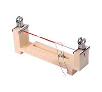 Fruusv Bracelet Jig, Wood Bracelet Making Holder, Weaving Tool, Adjustable Craft Supplies, Stable Base Design, Easy Setup, Ideal for Beading Jewelry, Wristband Projects, Beginners, Teens, Adults
