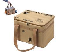 Fruusv Camping Storage Bag, 30l Waterproof Duffel, Organizer Carry Bags with Ergonomic Handle, Outdoor Container, Ideal for Barbecue, Picnic, Moving, Travel Adventures, 39.5x27.5x24cm