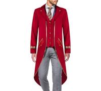 Fruusv Costume Tailcoat Homme | Costume de queue de pie de pour adultes | médiéval Tailcoat Frock pour Cosplay Mascarade