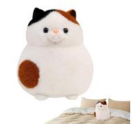 Fruusv Cute Cat Plush Toy, Cat Throw Pillow Doll, Cat Shape Stuffed Animal Toy, Cute Cartoon Cat Pillow, Adorable Plush Cat Toy, Cat Pillow for Kids Room, Stuffed Cat Plush Toy for Bedroom