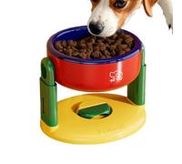 Fruusv Elevated Cat Bowls, Height Adjustable Raised Dog Bowl, Non Slip Feeding Dish for Kittens and Puppies, Portable Easy to Use and Clean, Pet Feeding Tool, Accessory for Indoor & Outdoor Use