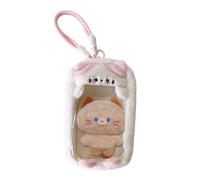Fruusv Figure Display Bag, Display Case, Dustproof Collectibles Storage Pouch, Transparent Organizer with Zipper, Ideal for Backpack, Coin, Phone, Baby Toy, Travel and Birthday Surprise