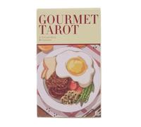 Fruusv Jeu de tarot gastronomique, 78 cartes, cartes de tarot alimentaire, ensemble de divination culinaire, cartes de tarot pour débutants, jeu de divination, 78 tarot sur le thème de la nourriture