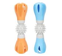 Fruusv Jouet à mâcher pour Chiot - Jouet de Dentition interactif avec haltère pour Dresser Les Chiots, améliore la santé Dentaire avec en Caoutchouc texturé, bâton de Brosse à Dents Amusant pour Nett