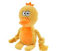 Fruusv Jouet couineur en peluche pour chien, résistant aux morsures, jouet couineur en forme d'animal pour chien, jouet couineur à mâcher durable, conçu pour l'entraînement comportemental et la