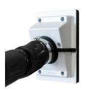 Fruusv Kit de couverture de pénétration murale et de ligne de climatisation pour climatisation | Protection de pénétration murale extérieure pour tuyau de réfrigérant, systèmes de pompe à chaleur