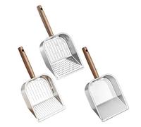 Fruusv Kitten Litter Scoop - Wooden Handle Poop Shovel, 11.02 inches Cleaning Pet Tool, for Home Veterinary Use, Indoor Outdoor Scoop, for Multi-Pet Households, Practical Litter Box Accessory