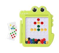 Fruusv Learning Pen Drawing Board, Crocodile Shape Drawing Board, Magnetic Dot Puzzle for Kids, Kids Learning Education Toy, Children’s Drawing Board Puzzle, Magnetic Doodle Board for