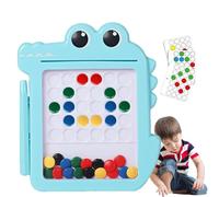 Fruusv Learning Pen Drawing Board, Crocodile Shape Drawing Board, Magnetic Dot Puzzle for Kids, Kids Learning Education Toy, Children’s Drawing Board Puzzle, Magnetic Doodle Board for