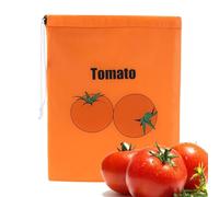 Fruusv Lettuce Keeper, Produce Pouch, Refrigerator Fresh Tomato Breathable Storage Bag, Reusable Vegetable Saver for Drawstring Kitchen Ideal for Home, Café, Camping, Food Pouch