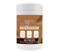 Fruusv Lingettes pour Cuir de qualité supérieure, nettoyant de Doux, Restaurateur de 80 unités avec Couvercle, matériau texturé au Design Compact, Chiffon de Restauration Quotidien Polyvalent, traite