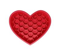 Fruusv Mangeoire lente pour chien, mangeoire en forme d'amour, gamelle en silicone, favorise des habitudes alimentaires saines et une stimulation mentale pour votre compagnon canin avec des solutions