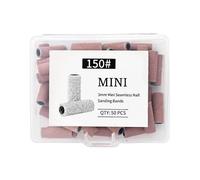 Fruusv Mini Bandes de Ponçage pour Ongles - 50 Pièces Kit Manucure Compact avec Boîtier de Rangement,Bandes Abrasives pour Lime à Ongles | pour Fille École Petite Amie Épouse Amie Sœur Fille