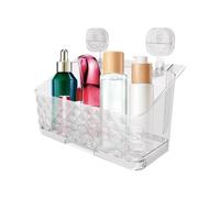 Fruusv Panier de rangement mural pour salle de bain avec drainage, support de douche sans perçage, design à ventouse pour ranger shampooing, produits de soins de la peau et autres salles de bain sans