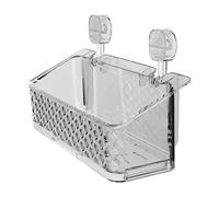 Fruusv Panier de rangement mural pour salle de bain avec drainage, support de douche sans perçage, design à ventouse pour ranger shampooing, produits de soins de la peau et autres salles de bain sans