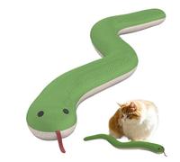 Fruusv Pet Cat Plush Snake Toy, Interactive Plush Kitten Play Toy, Realistic Snake-Shaped Soft Chew, Engaging & Fun Indoor Activity for Small and Medium Cats, Home & Shelter Pets 1.97x14.57 inches