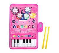 Fruusv Piano Mat - Baby Play Pad with Jazz Drum & Piano Sounds, Musical Learning Toy for, Educational Activity Rug for Preschool Boys Girls, Home Travel & Party Fun, Indoor and Outdoor Uses