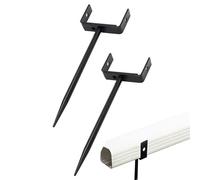 Fruusv Piquets Support Gouttière - 2 Pièces Support Tuyau Pluie | Fixation Pour Pluviale - Pour Propriétaires Paysagistes Bricoleurs Maison Jardin Trottoir Sous-sol Puits de Fenêtre