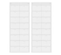 Fruusv Pochettes Fiches Bristol,Organiseur à Accès Rapide Transparent | Support pour Cartes de Visite et Fiches | pour Bureau Maison Bibliothèque Recettes Photos Cartes Mémoire Notes et Cahier