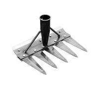 Fruusv Râteau à Gazon,Ergonomique, Manuel et Polyvalent - Râteau désherbeur en Acier au Carbone | pour enlever Les Pierres du Jardin, Entretenir pelouses, Potager, verger,