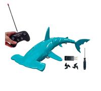 Fruusv Requin Télécommandé pour Piscine,Bateau RC 2,4 GHz Rechargeable étanche Simulation de plongée - Requin Radiocommandé - pour dès 6 Ans, garçons et Filles, Anniversaire, Noël, Salle de Bain,