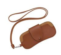 Fruusv Sac à lunettes de soleil - 16,5x7,5x1cm, boîtier de verres avec chaîne de cou, lunette de lune