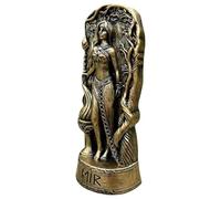 Fruusv Statue grecque pour la maison, ornements de sorcière Lilith, décorations de statue résistantes aux intempéries, représentation de dieux et de héros 7,5 x 6,96 x 17 cm pour la maison