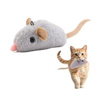 Fruusv Stimulating Cat Toys, Interactive Mice Toy Set, Touch Activated Squeaky Design, Chew Resistant Pet Enrichment Toys, Kitten Play Supplies for Training and Boredom, 4.33x1.57x2.17 inches