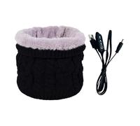 Fruusv USB Heated Scarf, Electric Knitted Neck Warmer, Adjustable Face Covering for Winter and Fall, Soft Thermal Scarf for Skiing, Snowboarding, Cold Weather, Outdoor Travel for Men and Women