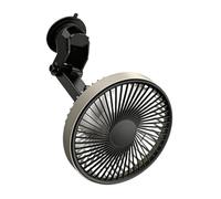 Fruusv Vehicle Fan, High Speed Air Cooler, Automotive Cooling Unit with Powerful Build, Window Mount Accessory with Compact Style, Summer Travel Gear for SUV Car Long Driving Commuting Road Trips