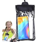 Fruusv Waterproof Phone Case, Portable Dry Bag, Travel Beach Cruise Ship Accessories with Lanyard, Clear Waterproof Phone Holder Protector with Secure Seal for Adults Outdoor Use