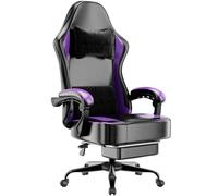 Fruyyzl Chaise Gaming pour Adulte, Chaise de Bureau Ergonomique avec Dossier réglable, Fauteuil Gaming avec Appui-tête et Soutien Lombaire, Siege Gaming Rotatif avec Accoudoir (Pourpre)