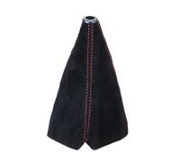 FRVVPL Tête Bouton Levier Vitesse Voiture Colliers Levier Vitesse Universels En Cuir Suédé Pour Voiture Couvre-bottes Manuels Accessoires(Rouge)